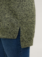 Relaxed Fit Split Hem Pullover