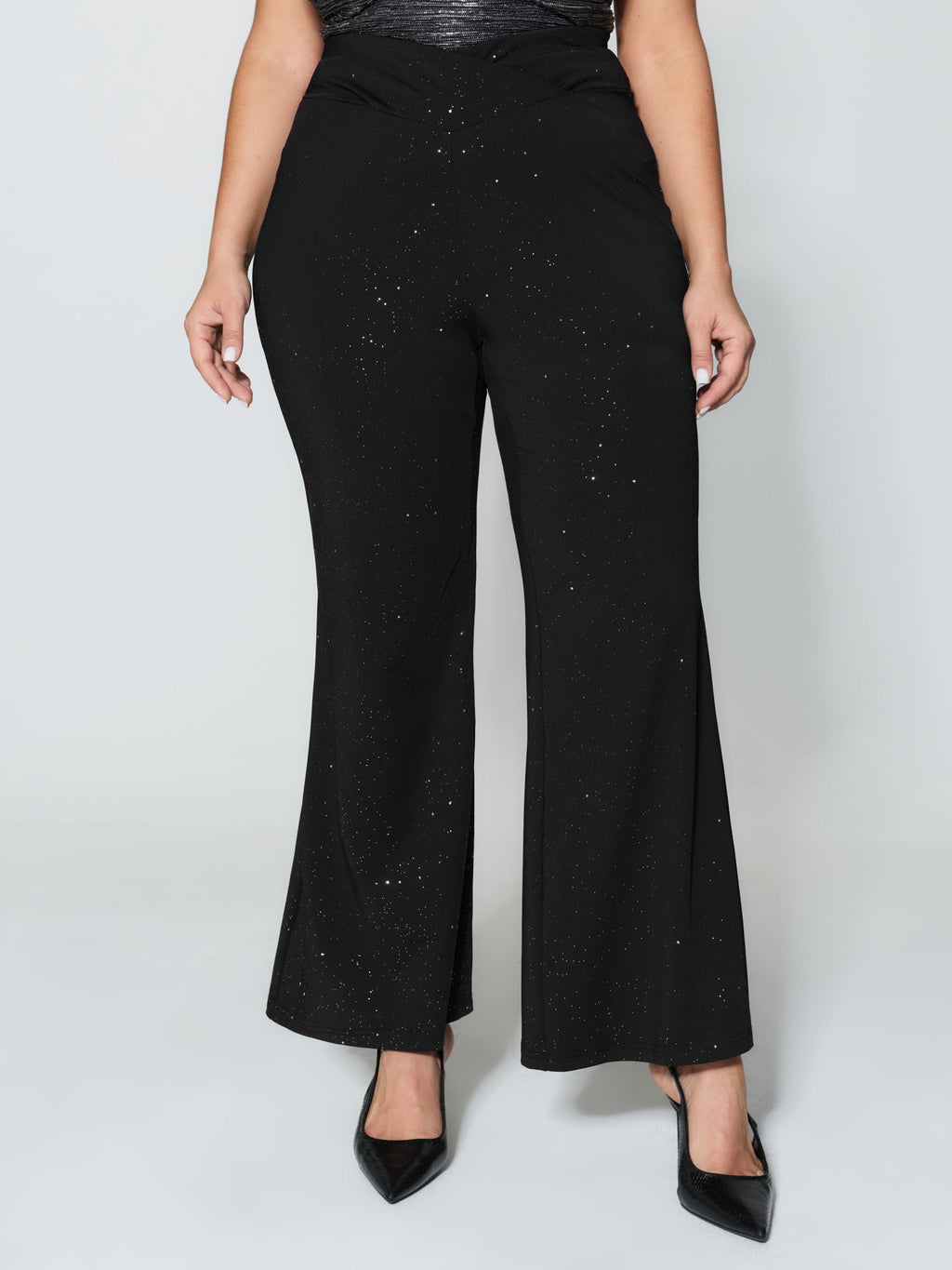 Sequin V-Shaped Waistband Pants