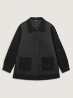 Pockets Contrast Puffer Parka