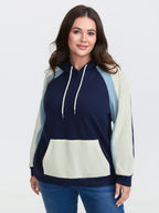 Colorblock Cozy Raglan Sleeve Hoodie