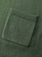 A-Line Pockets V-Neck Pullover