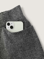 Stretchy Herringbone Pull-On Pants