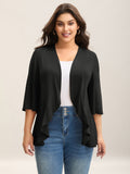 Lotus Hem Curvy Kimono Cover-Up