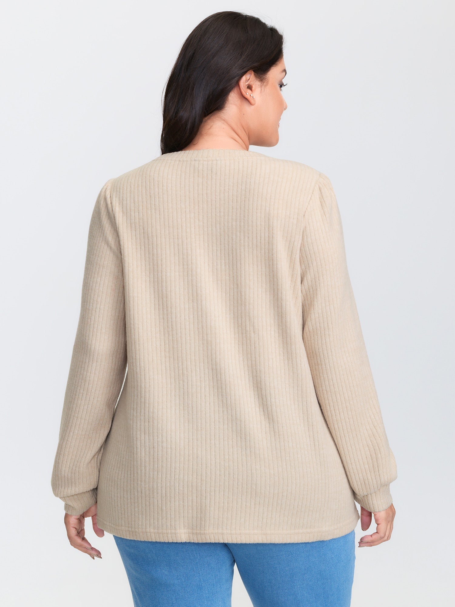 Towel Embroidered Cozy Animal Print Sweatshirt