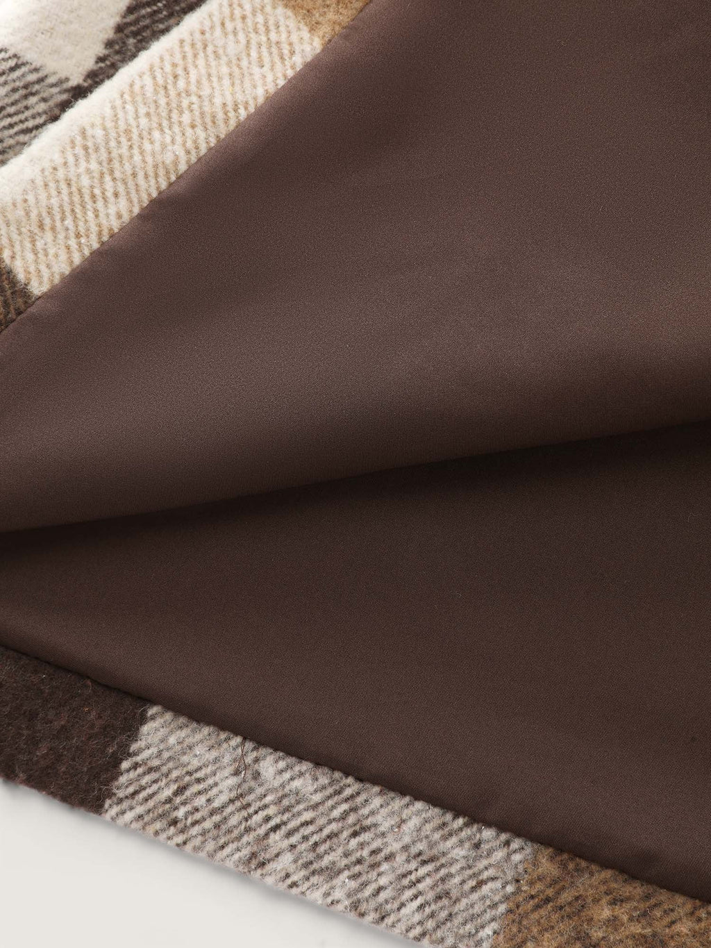 Plaid Lapel Double Breasted Belted Waist Coat