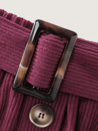 Textured Button-Down Maxi Skirt