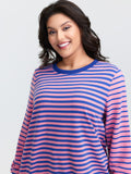 Pure Cotton Multicolor Stripe Sweatshirt