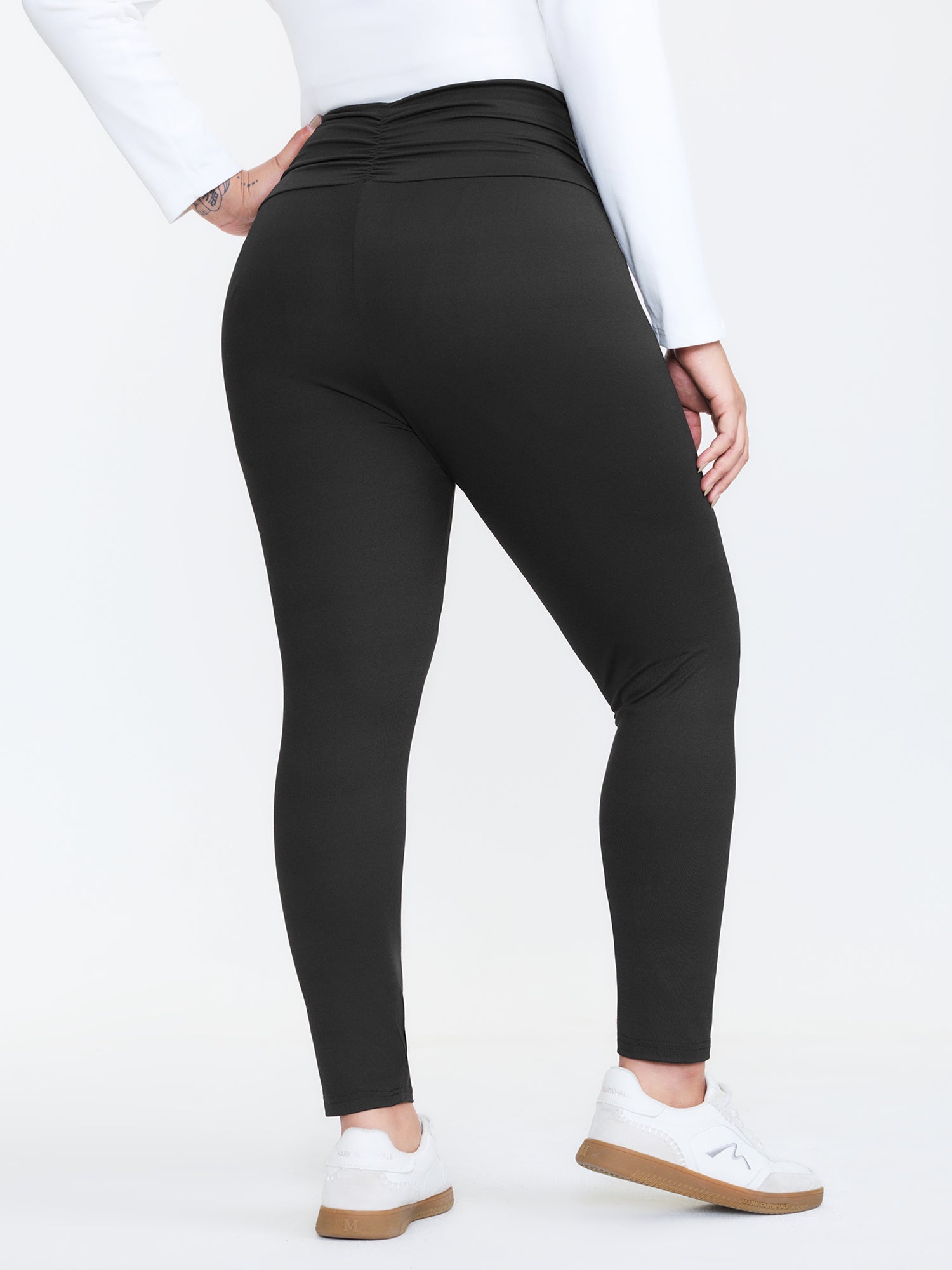 Stretchy Cross Waist Slim Fit Leggings