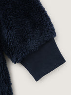 Faux Fur Hooded Pockets Jacket