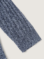 Stacked Turtleneck High-Low Hem Pullover