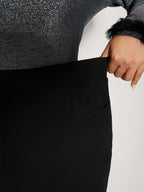 Stretchy Diamond Detail Hem Pants