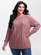Twist Textured Woven Pullover