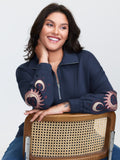 Supersoft Embroidered Half-Zip Sweatshirt