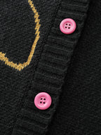 Merry Bright Button Knit Cardigan