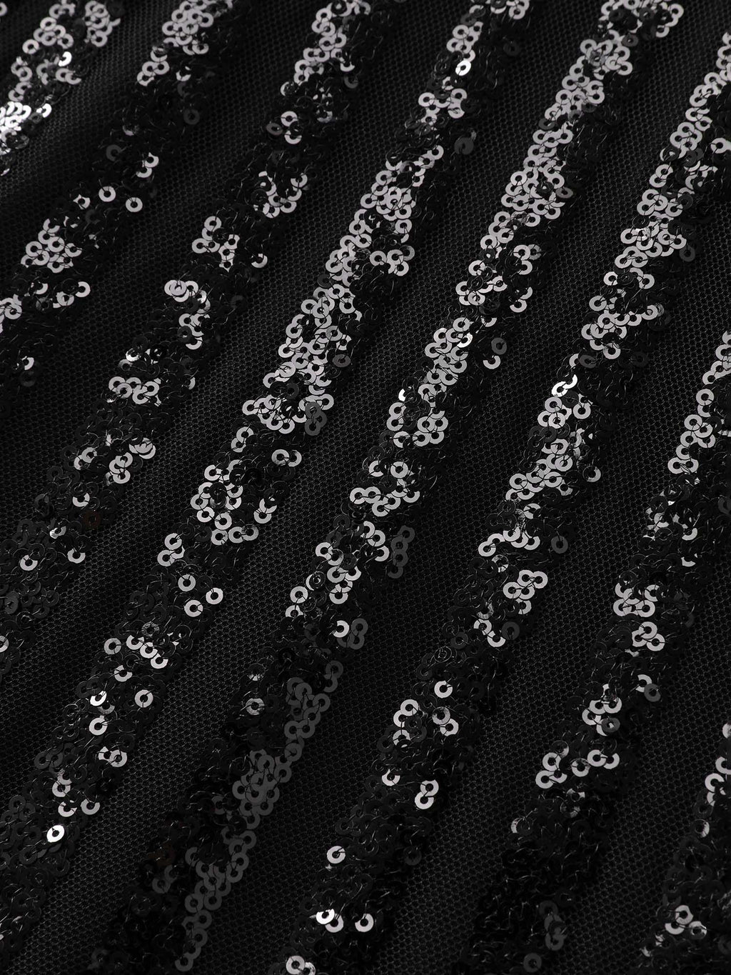 Shimmery Sequin V-Neck Midi Dress