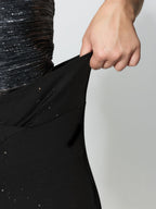 Sequin V-Shaped Waistband Pants