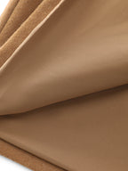 Button Front Pleated Plain Coat