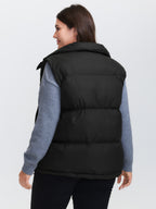 Puffer Zipper Front Quilted Vest