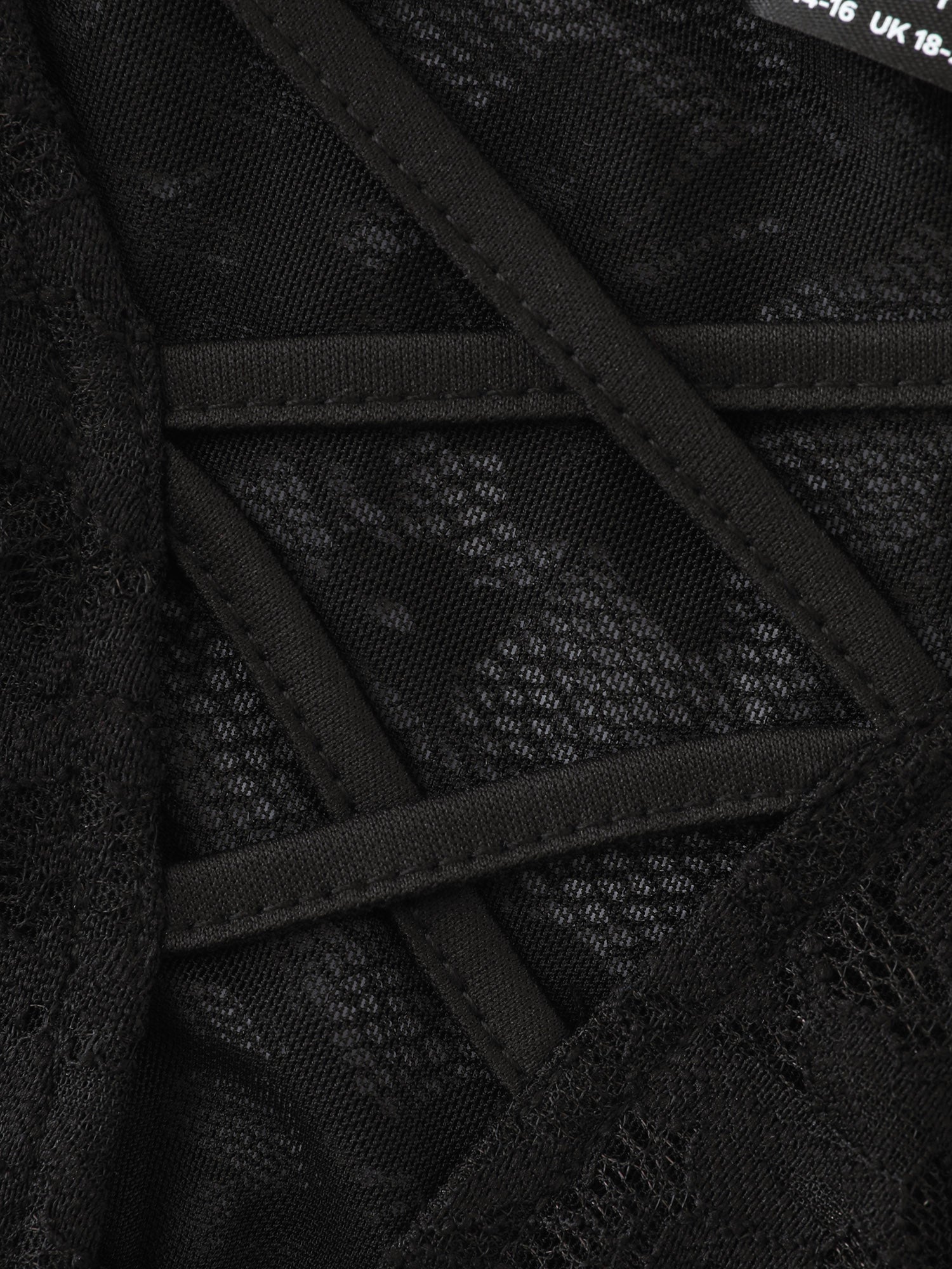 Lace Sheer Deep V-Neck Ruffled Sleep Dress