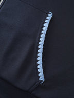 Stretchy Color Contrast Zipper Jacket