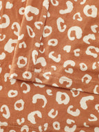 Leopard Print Sleeveless Button Front Lounge jumpsuit