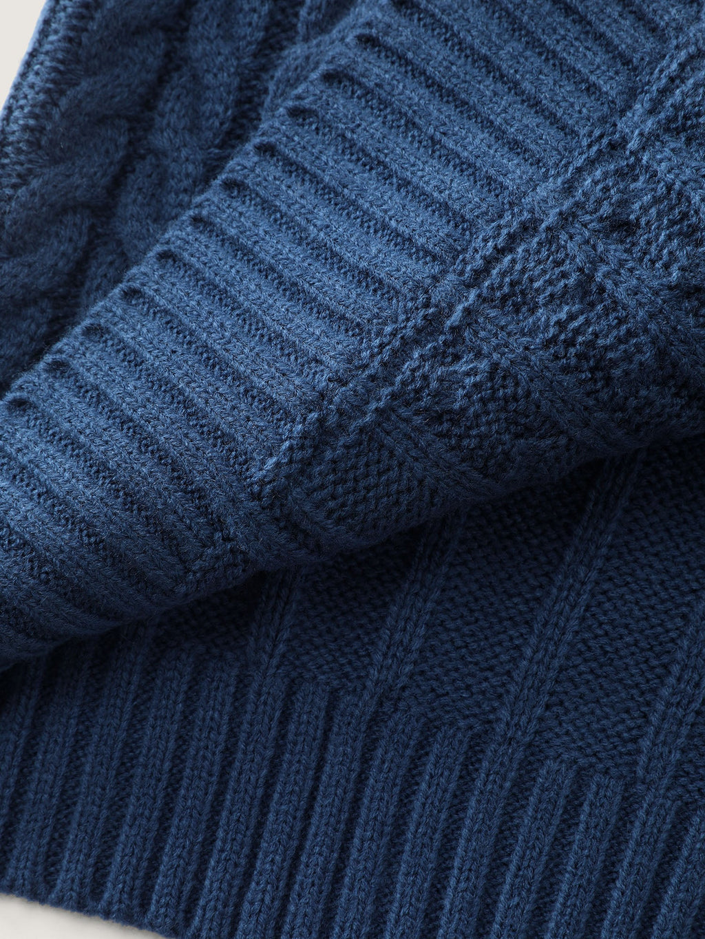 Cableknit Zipper Hooded Knit Cardigan