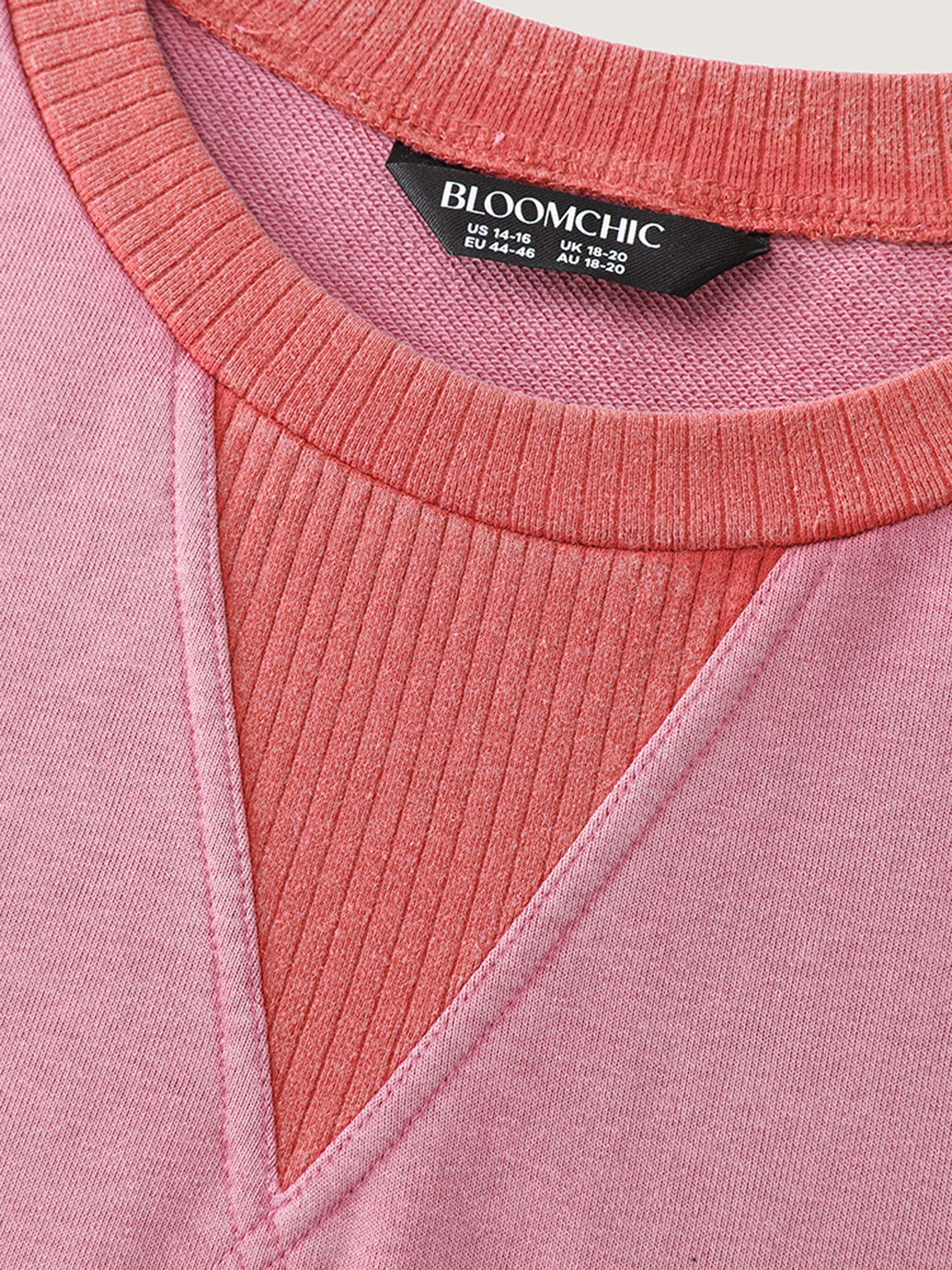 Pure Cotton Washed Distressed Pocket Sweatshirt