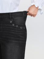 Mid-Rise Wide-Leg Jeans