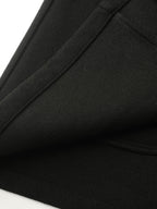 Floral Embroidered Sleeve Slant Pockets Coat