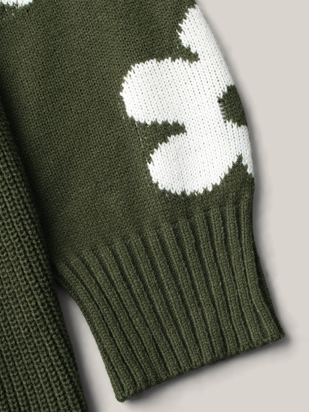 Floral Patch Jacquard Cinched Waist Pullover