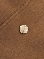 Detachable Fur Belted Cinched-Waist Coat