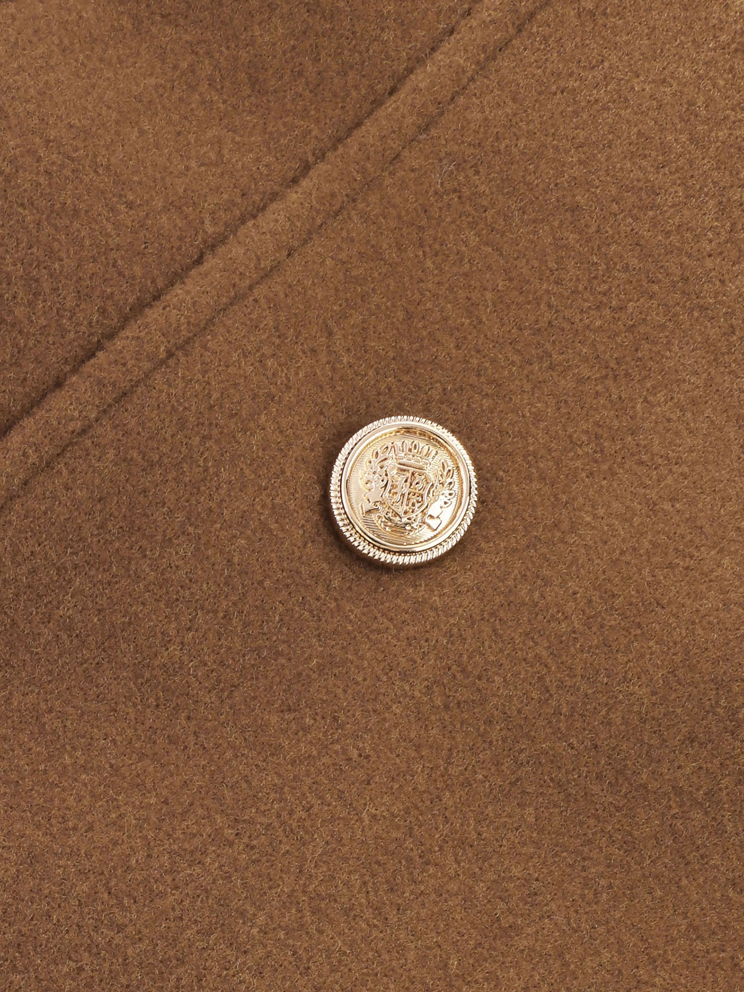 Detachable Fur Belted Cinched-Waist Coat