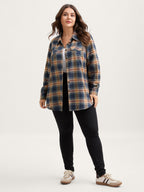 Plaid Print Button Down Shirt