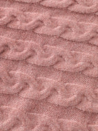 Braided Texture Dolman Sleeve Pullover