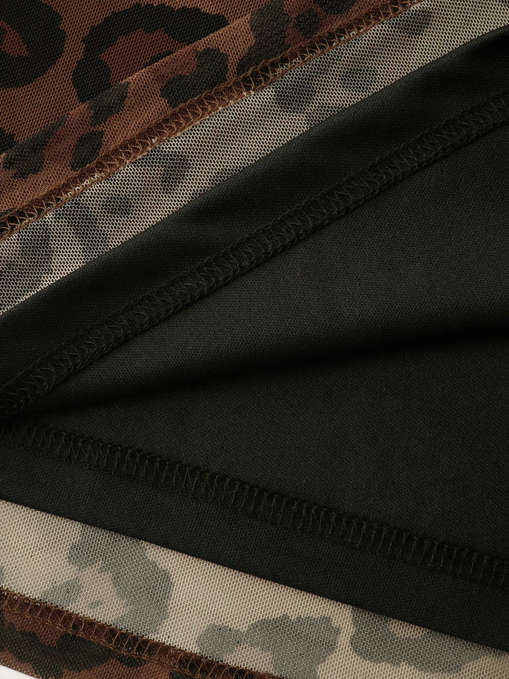 Leopard Print Ruched Sleeveless Dress