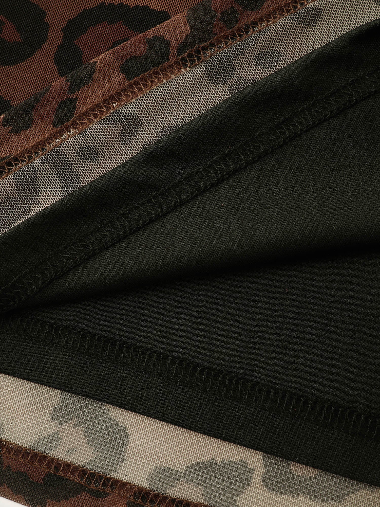 Leopard Print Ruched Sleeveless Dress