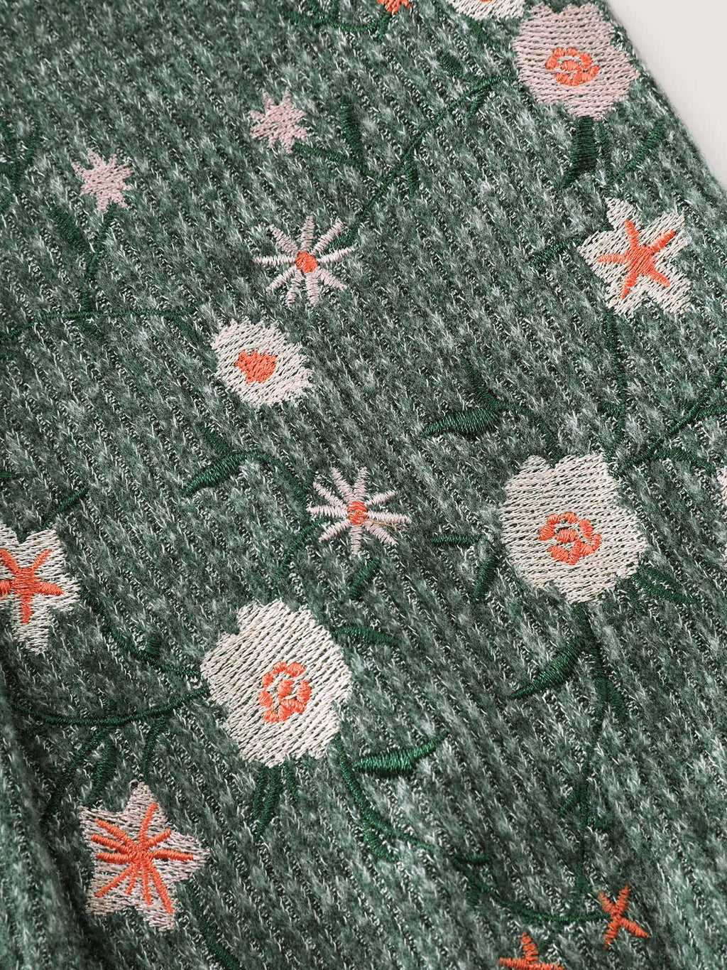 Floral Embroidered Sleeve Hooded Midi Dress