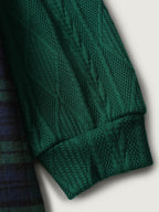 Layered Plaid Pockets Midi Dress