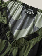 Silhouette Floral Print Sweetheart Jumpsuit