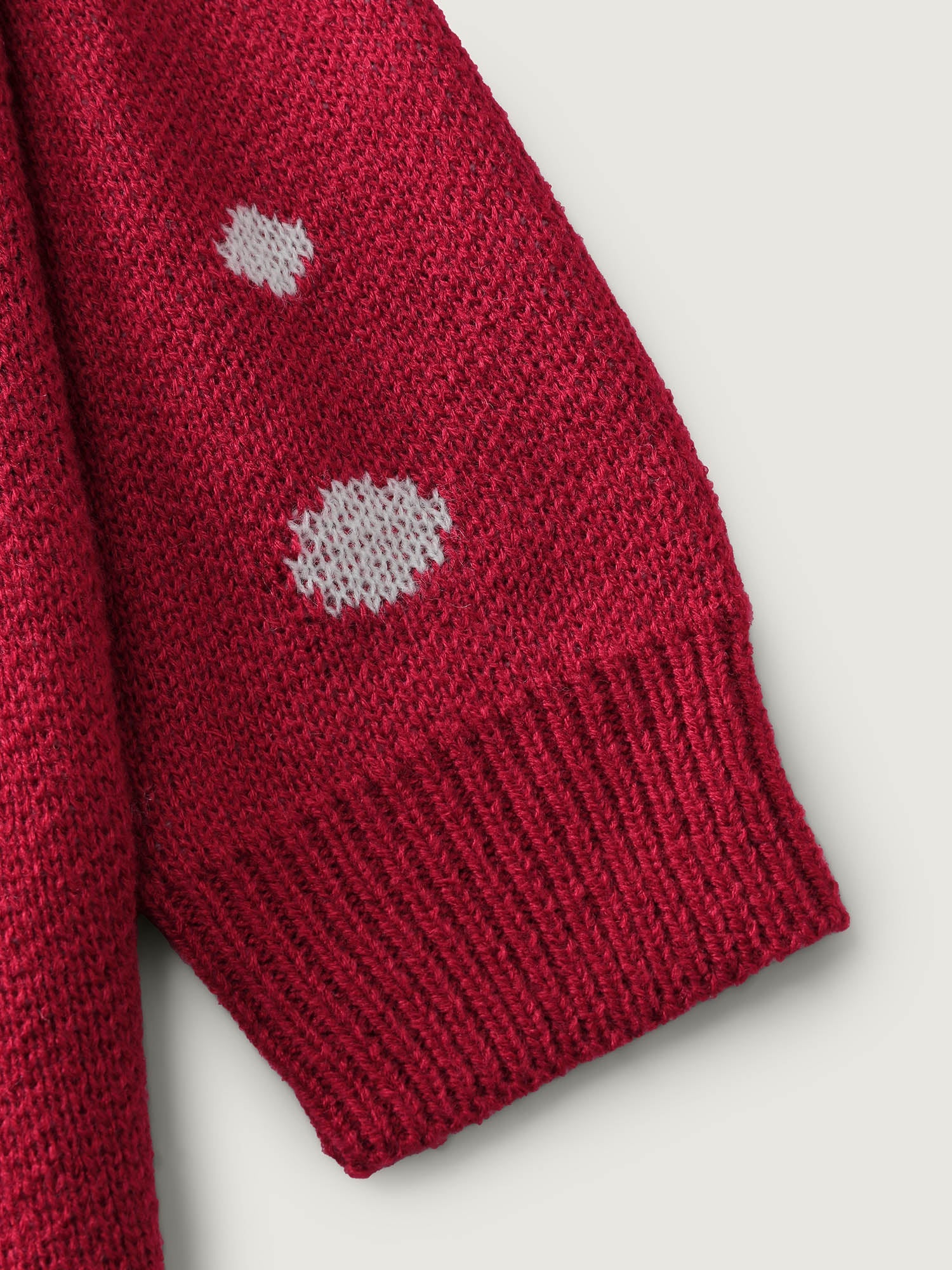 Deer Snowflake Pattern Jacquard Pullover