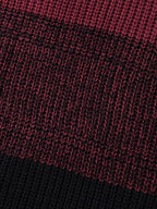 Color Block Yarn Blend Pullover