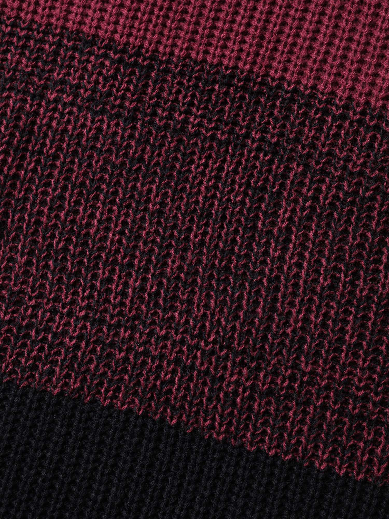 Color Block Yarn Blend Pullover