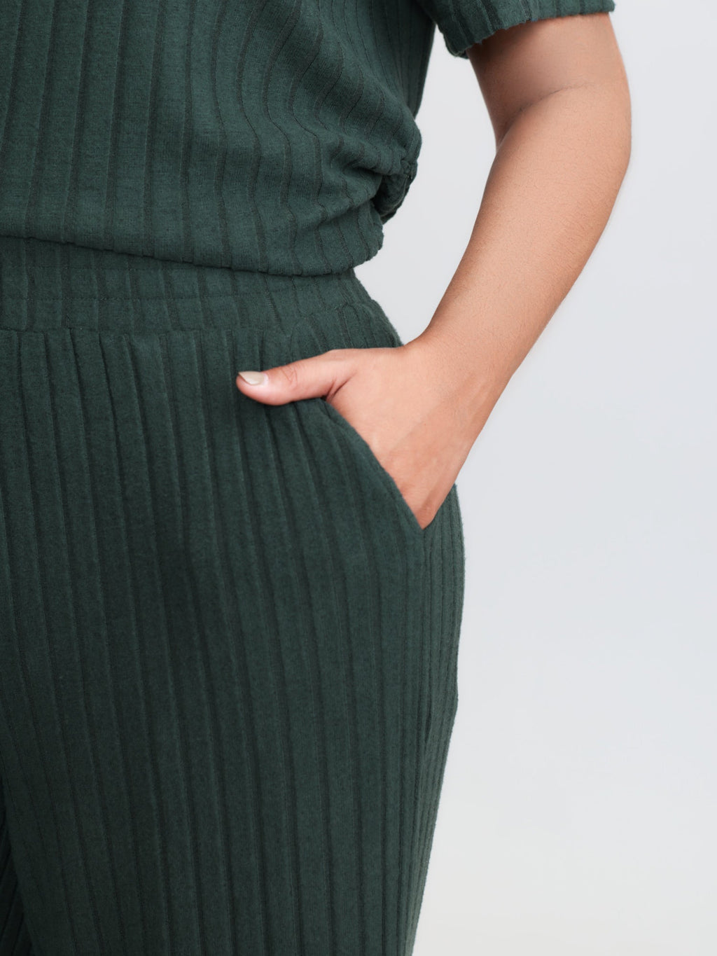 Textured Stretchy Adjustable Tie Lounge Set