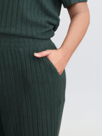 Textured Stretchy Adjustable Tie Lounge Set