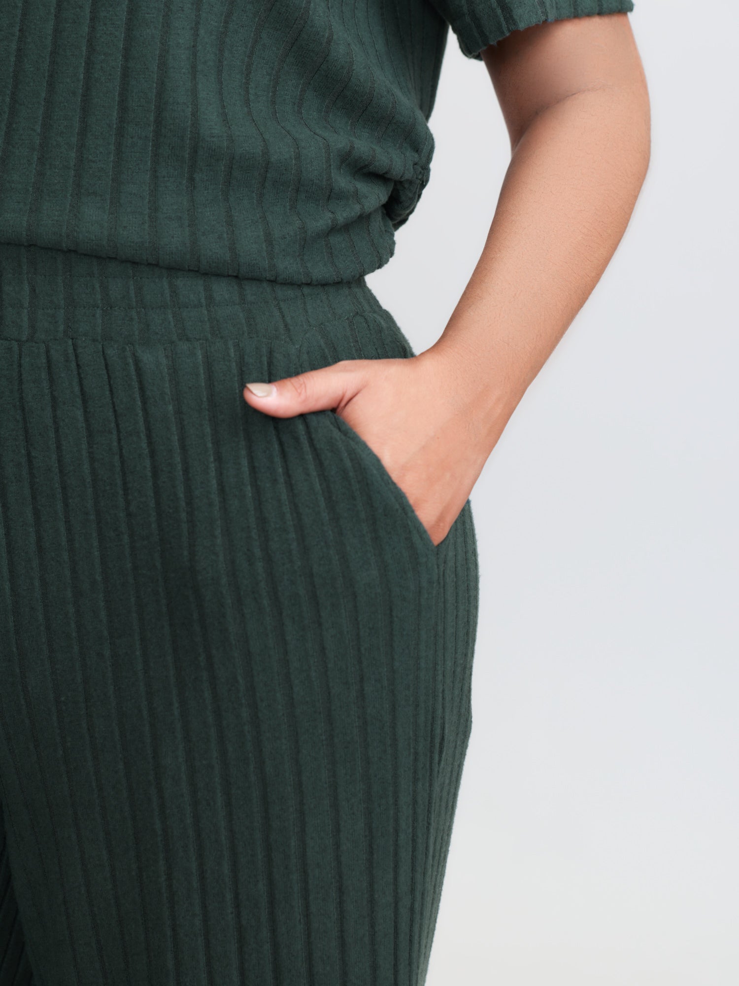 Textured Stretchy Adjustable Tie Lounge Set