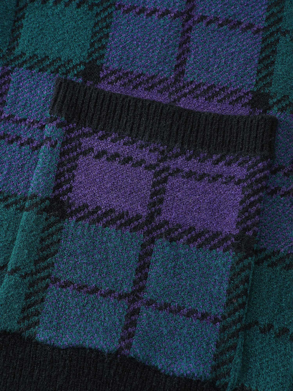 Supersoft Grid Pattern Metal Buckle Knit Cardigan