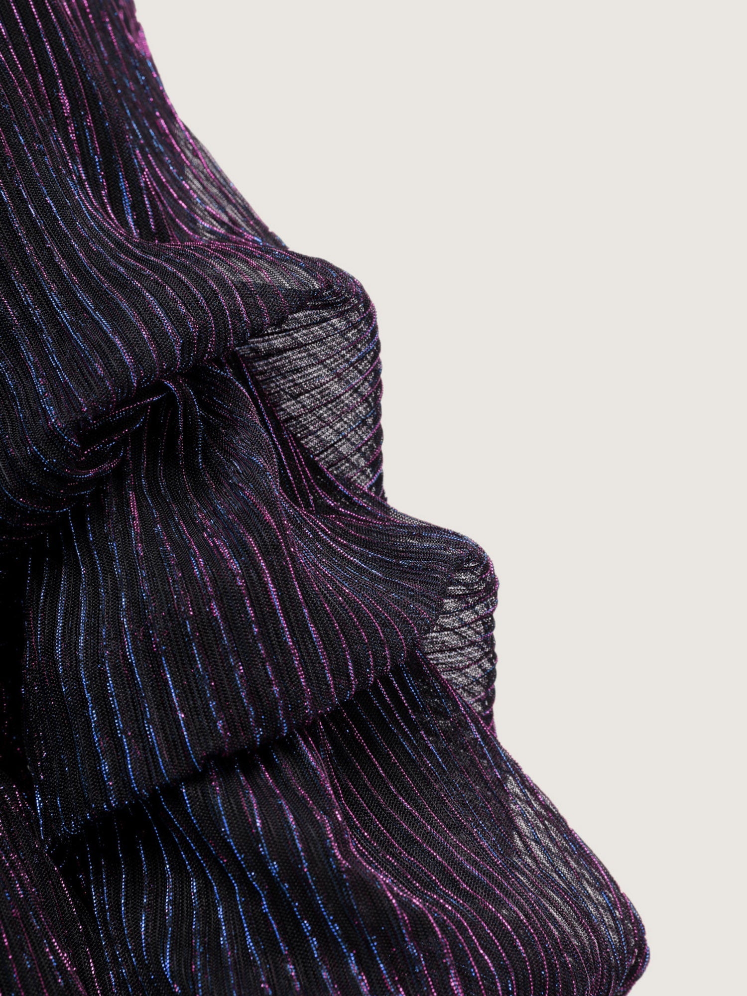 Phantom Silk Stretchy Shirred Waist Midi Dress