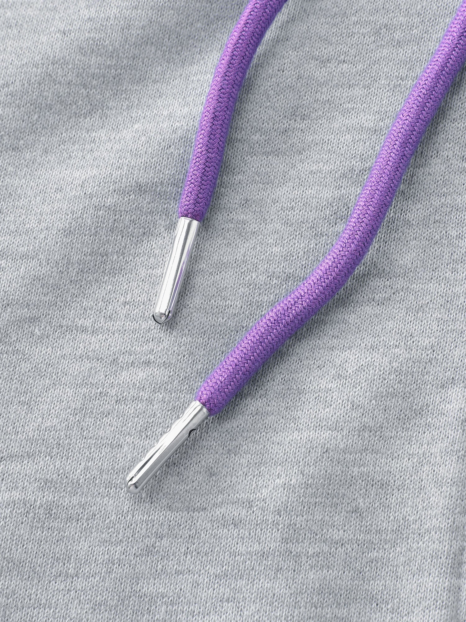 Color Contrast Drop Shoulder Hooded Jacket