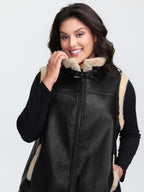 Fuzzy Edges Color Contrast Vest