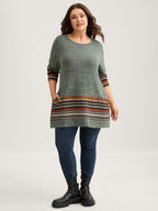 Tunic Boho Print Pocket T-shirt